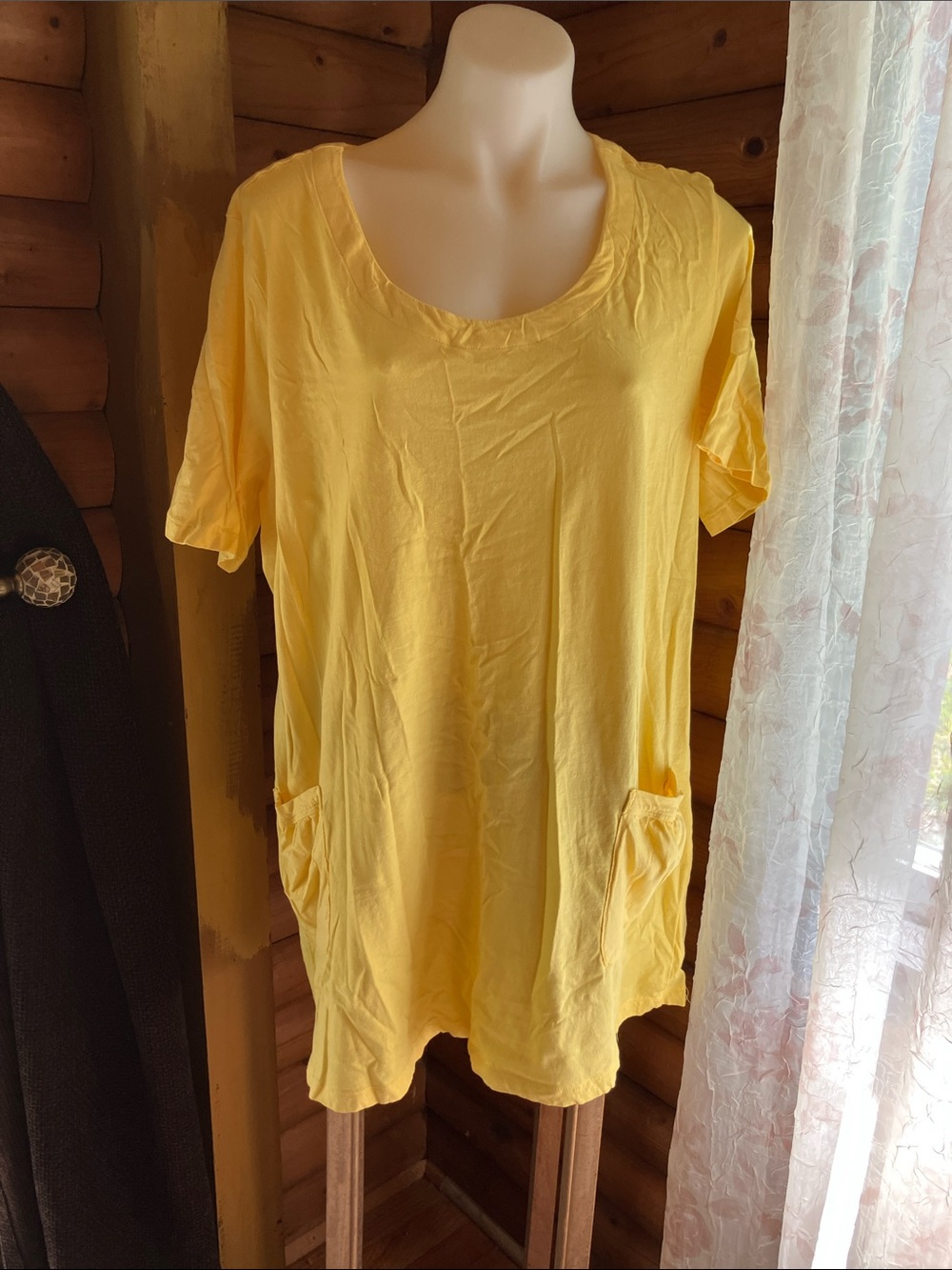 CW classics long Tshirt cover up mini dress 2X